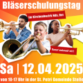 Plakat für die Bläserschulung in Stelle