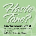 Logo zum Kirchenmusikfest Haste Töne