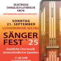 Flyer zum Sängerfest am 21. September in Soltau