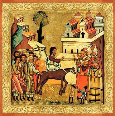 Bild vom Einzug Jesu nach Jerusalem