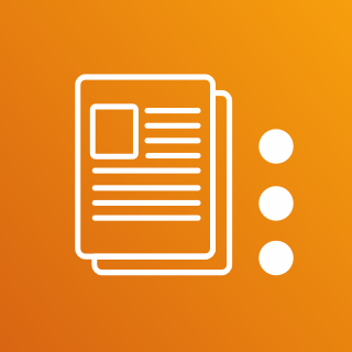 ein Symbol für Berichte und Rundschreiben