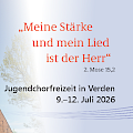 Einladungskarte für die Jugendchorwoche in Verden